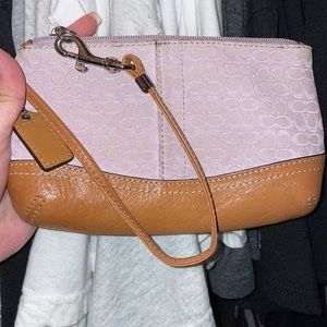 Light Purple Coach Wristlet
